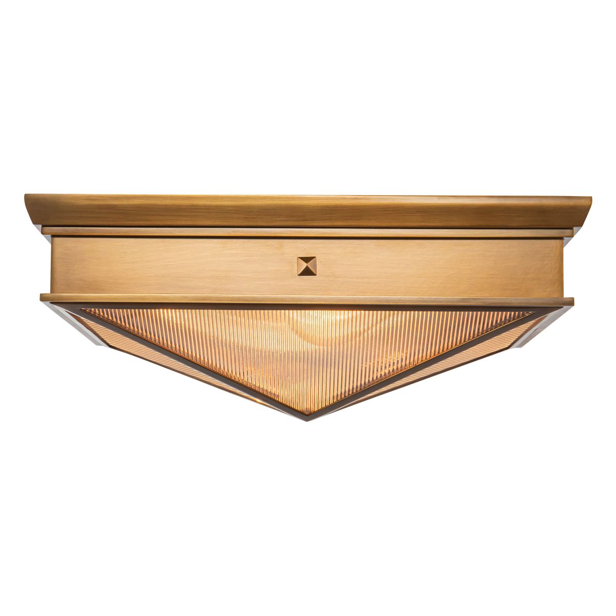 Quintiesse Cairo 2 Light Flush - Vintage Brass