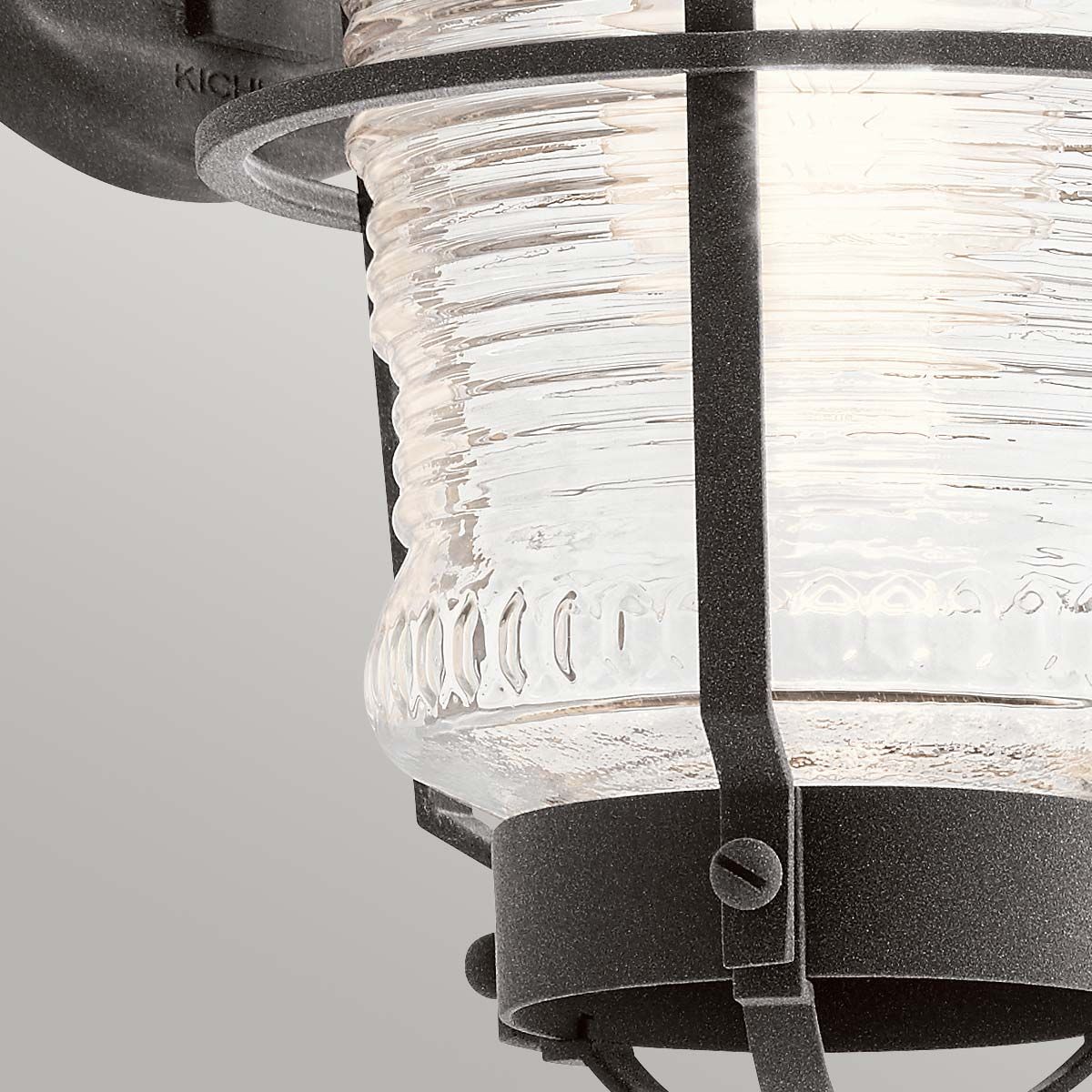 Quintiesse Chance Harbor Single Small IP44 Wall Lantern - Weathered Zinc