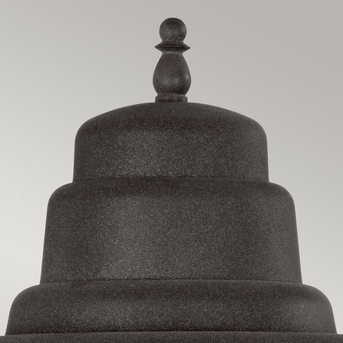 Quintiesse Chance Harbor Single Pedestal Lantern - Weathered Zinc