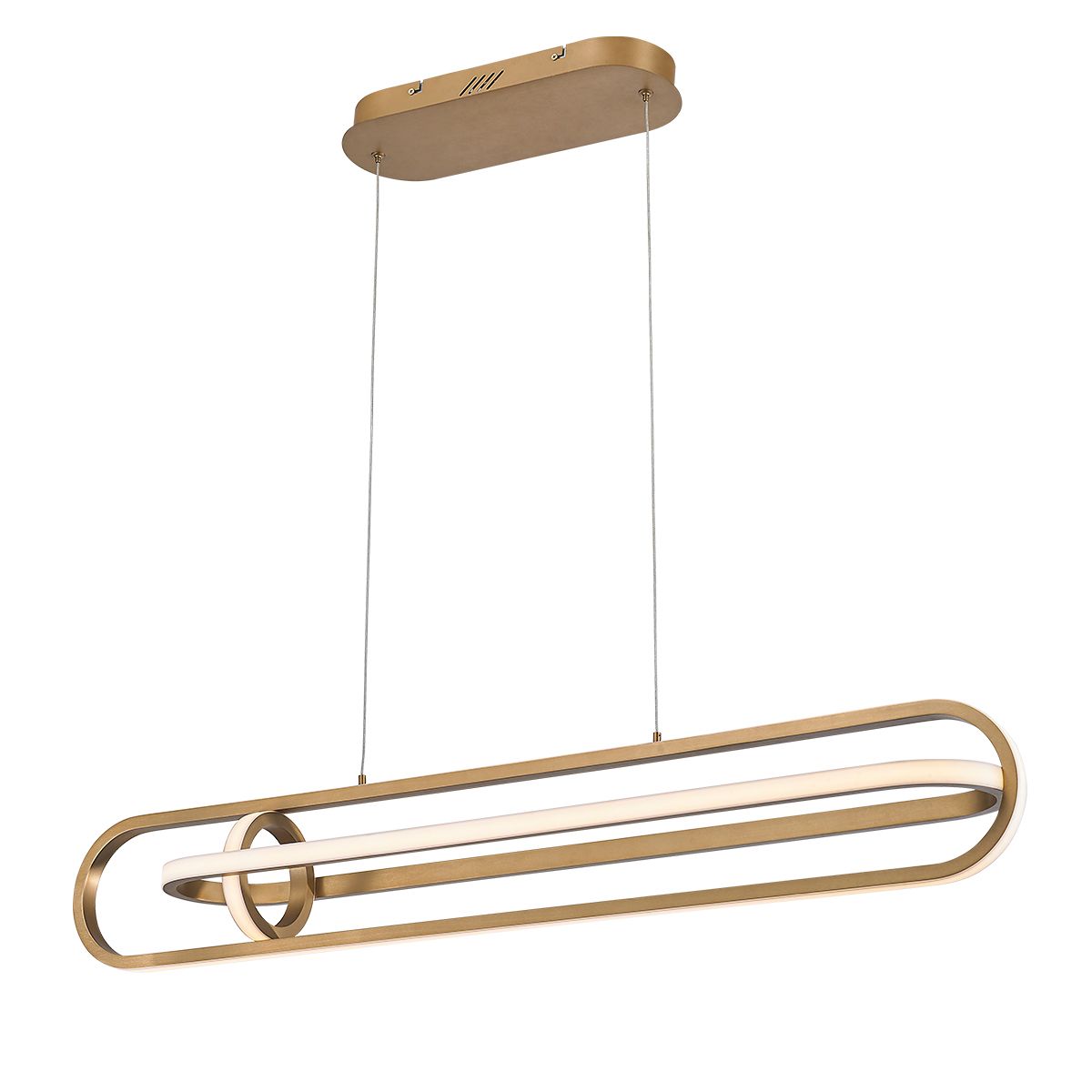 Quintiesse Demark Linear Pendant - Matte Gold