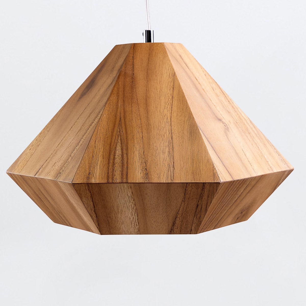 Quintiesse Diamond Pendant Light - Teak Veneer