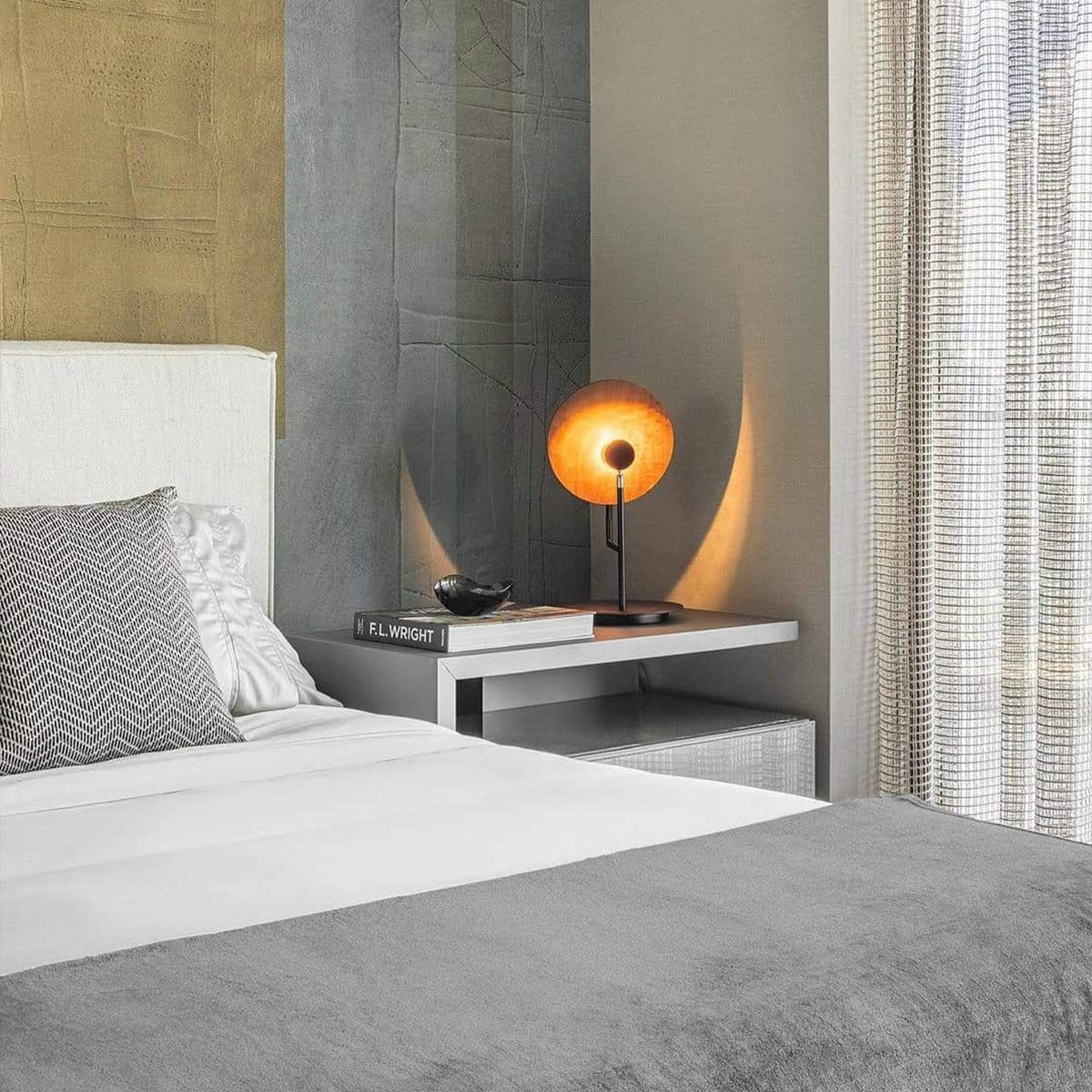 Quintiesse Dot Table Lamp - Teak Veneer