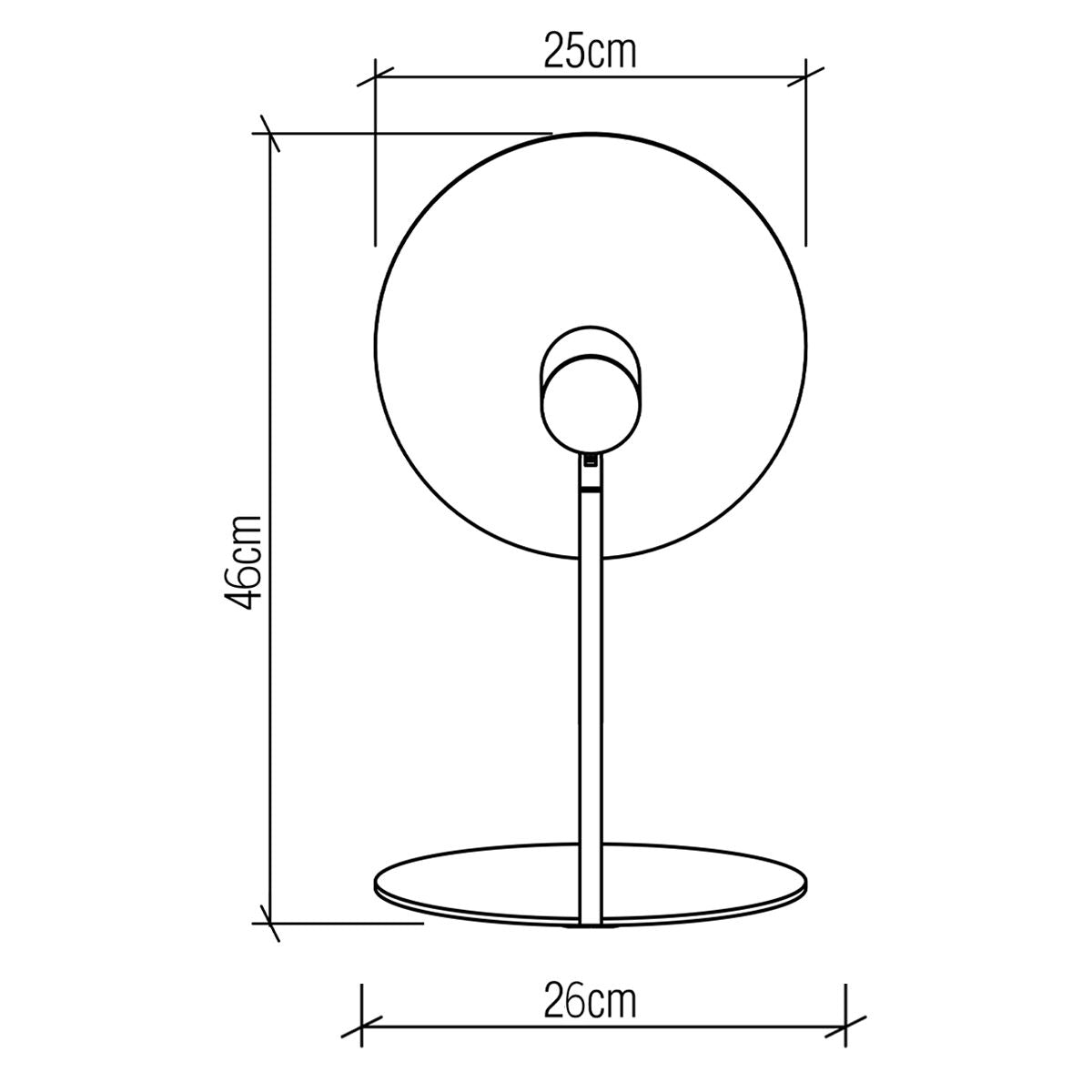 Quintiesse Dot Table Lamp - Teak Veneer