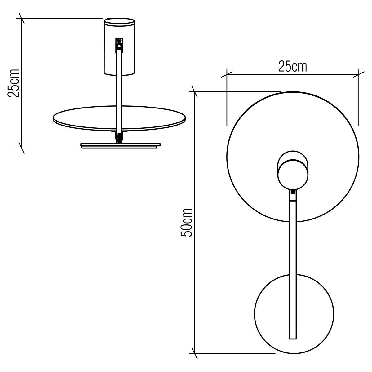 Quintiesse Dot Wall Light - Teak Veneer