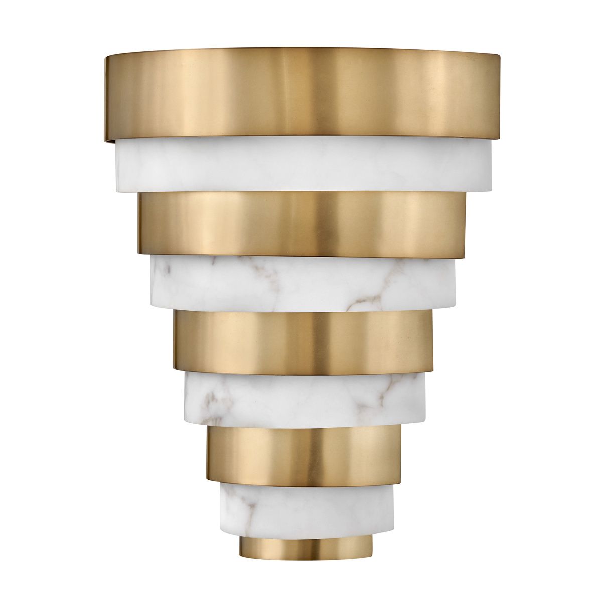 Quintiesse Echelon LED Wall Light - Heritage Brass