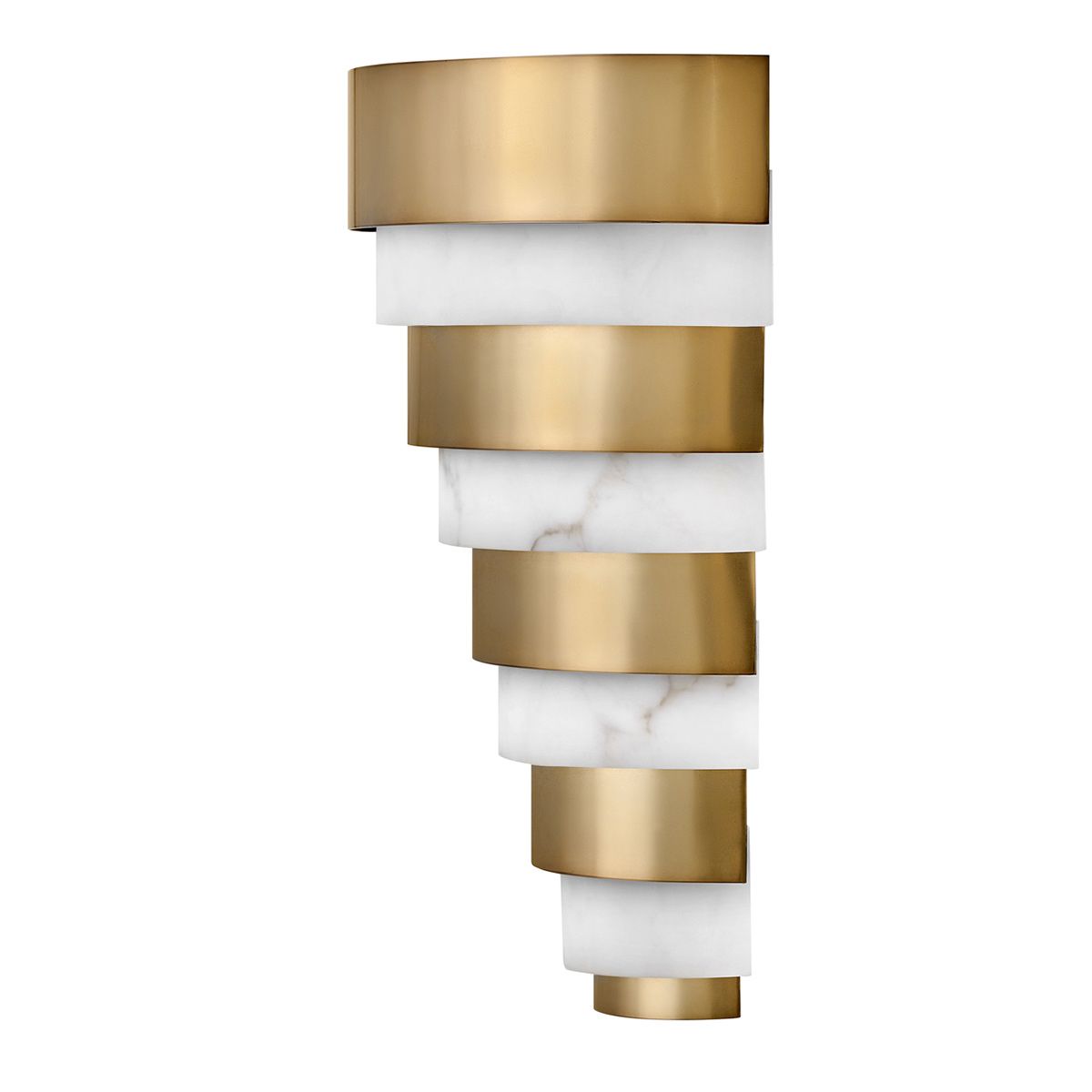 Quintiesse Echelon LED Wall Light - Heritage Brass