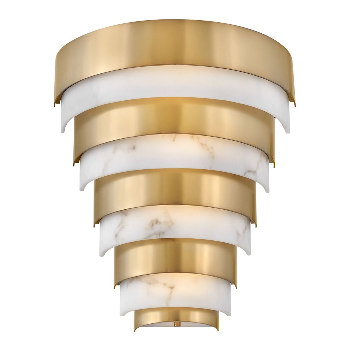 Quintiesse Echelon LED Wall Light - Heritage Brass