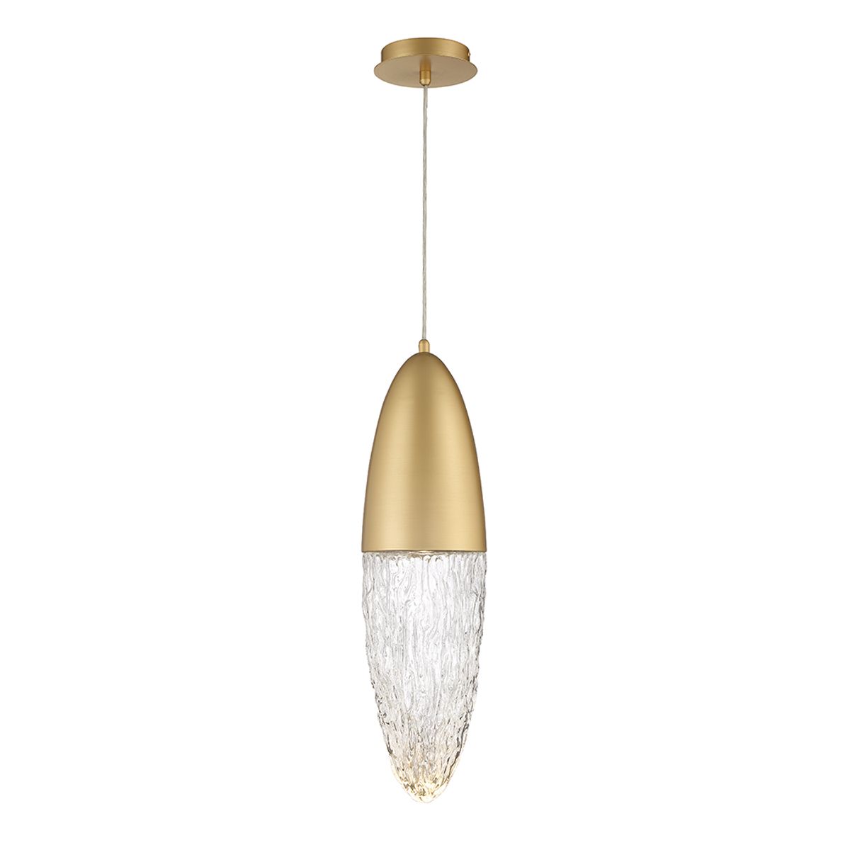 Quintiesse Ecrou Pendant - Matte Gold