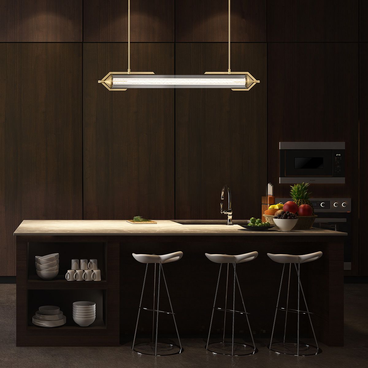 Quintiesse Espada Linear Pendant - Gold