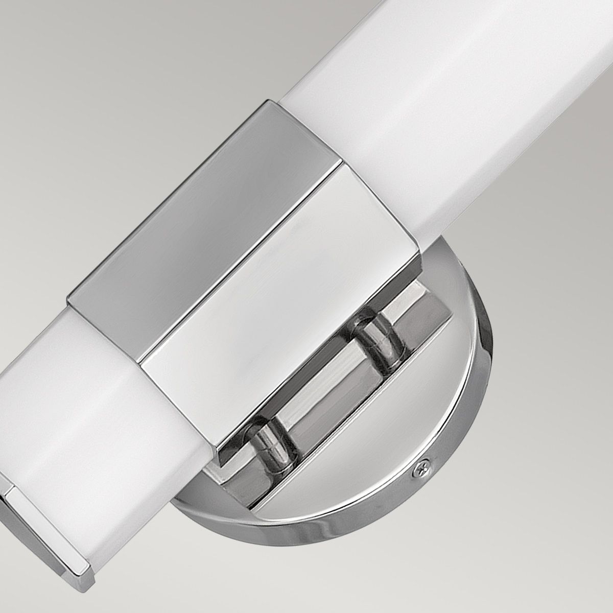 Quintiesse Facet Single LED Bathroom Wall Light - Polished Chrome
