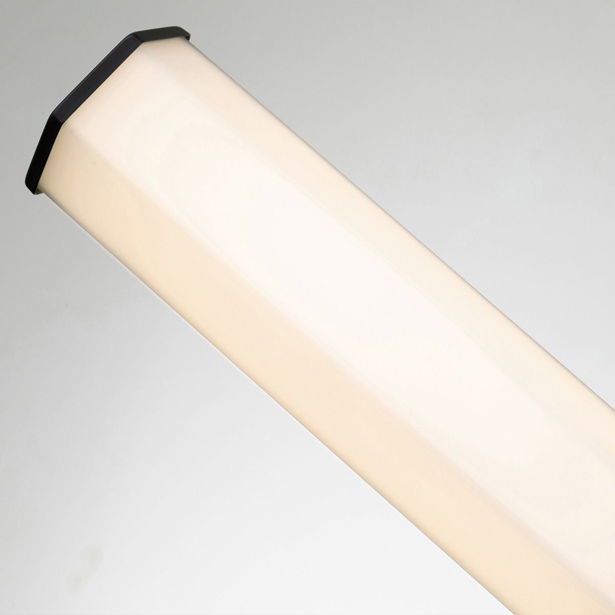 Quintiesse Facet Dual LED Bathroom Wall Light - Matt Black