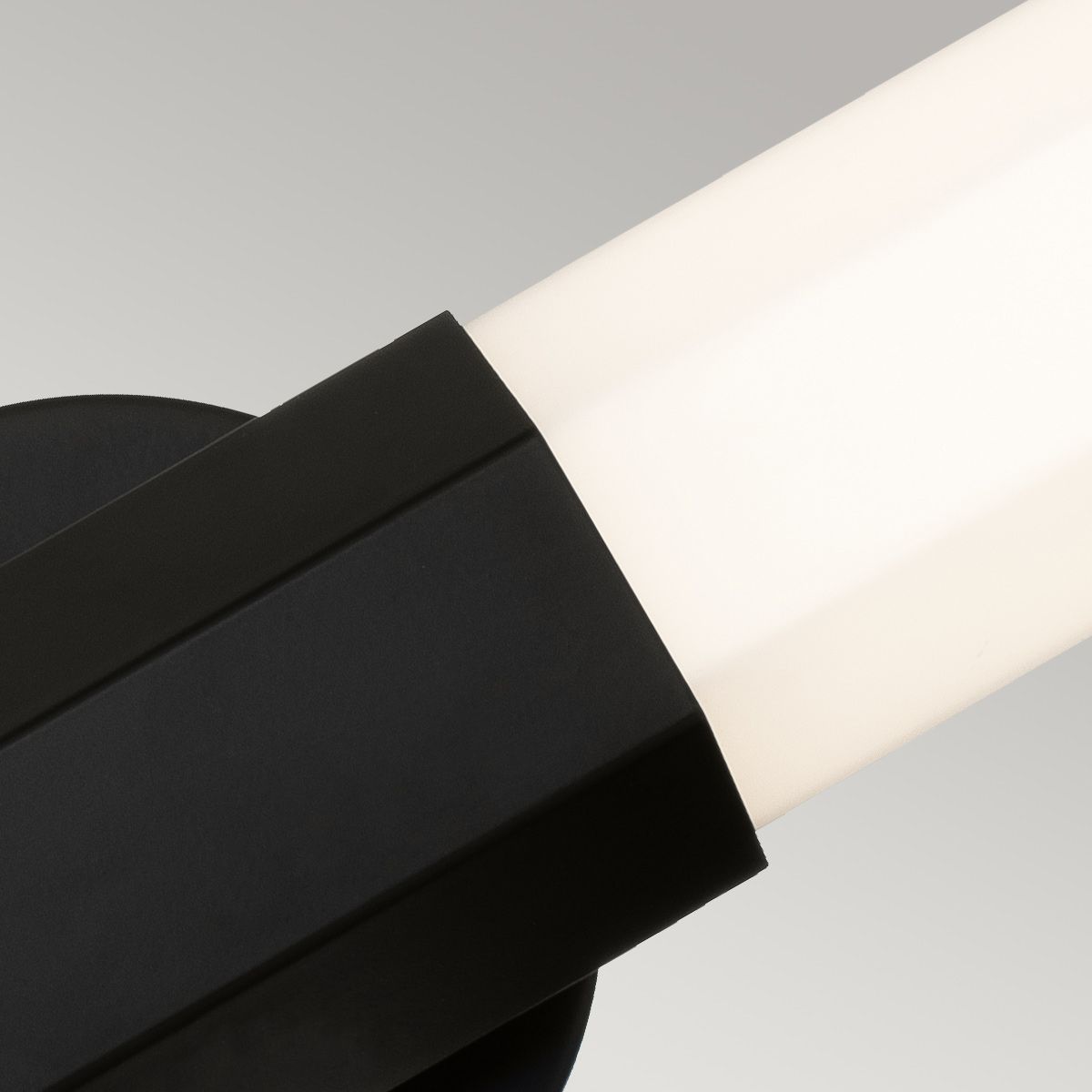 Quintiesse Facet Dual LED Bathroom Wall Light - Matt Black