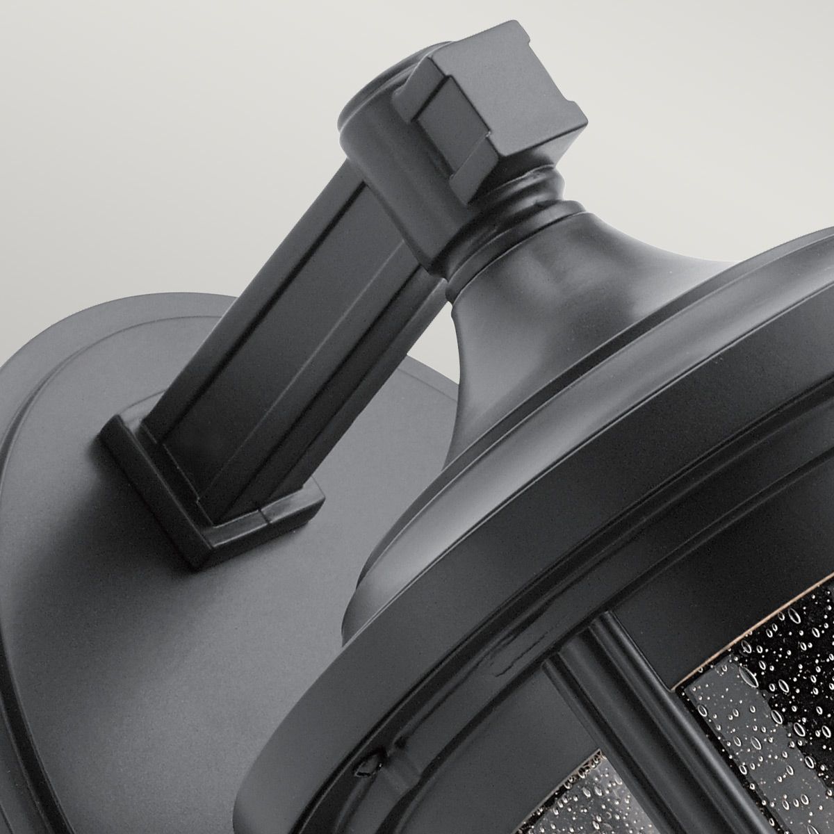 Quintiesse Fairfield Single Large Wall Lantern - Black
