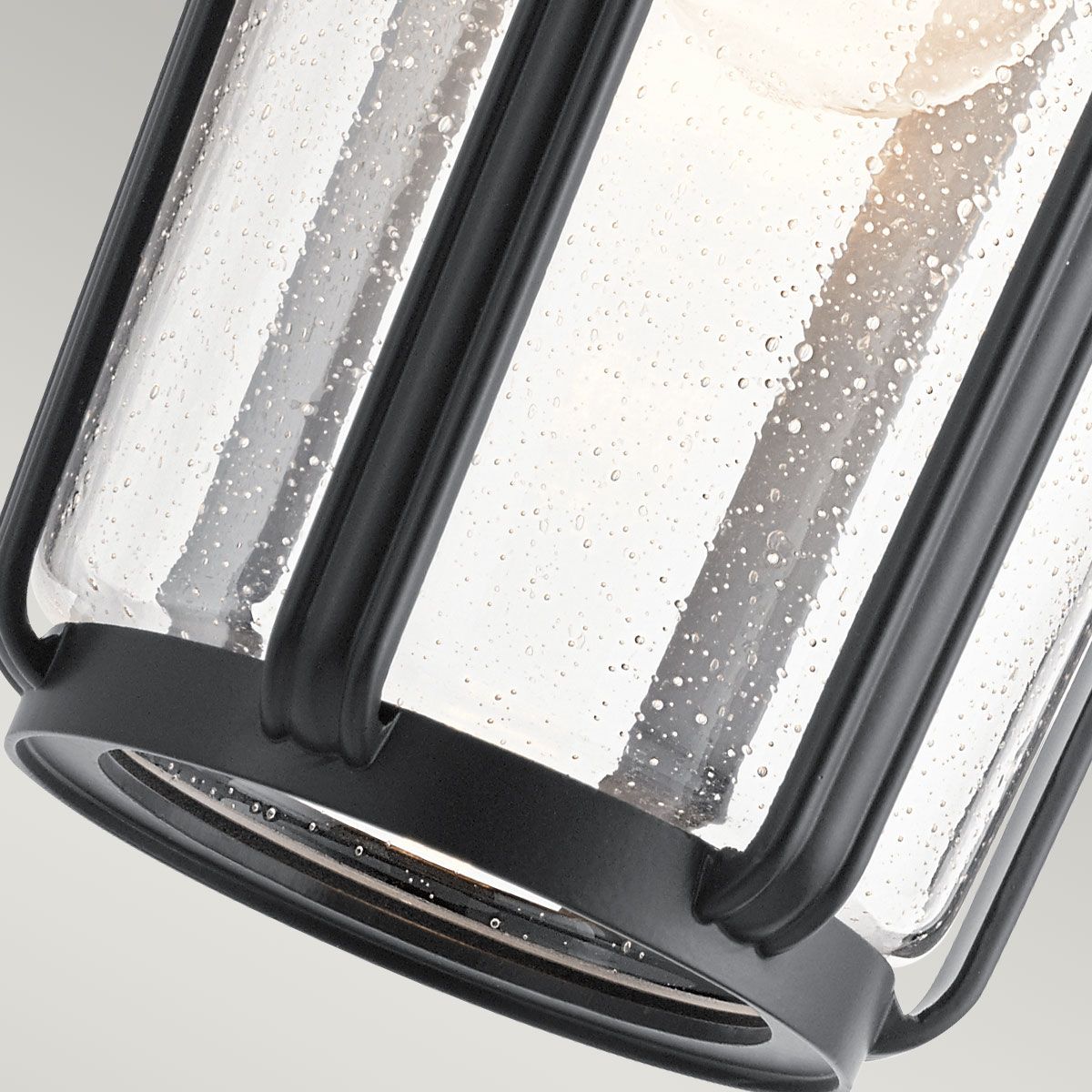 Quintiesse Fairfield Single Large Wall Lantern - Black
