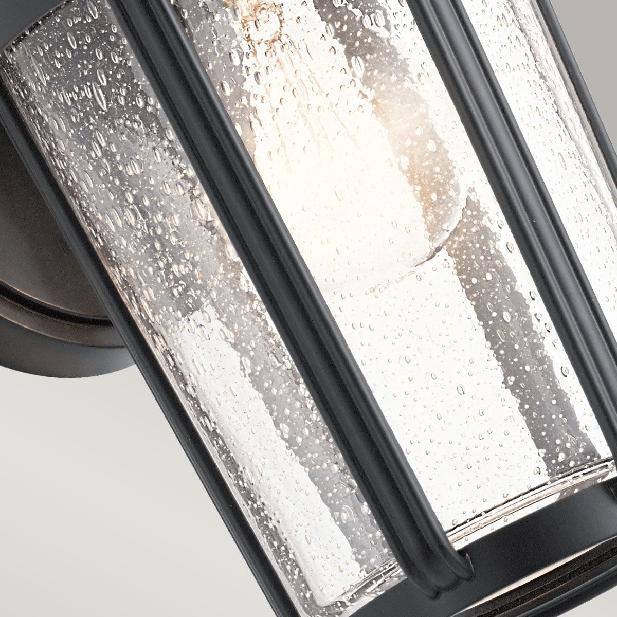 Quintiesse Fairfield Single Medium Wall Lantern - Black