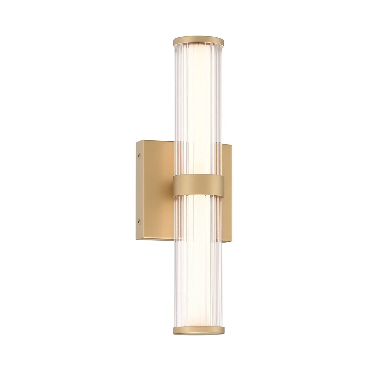Quintiesse Fayton Small LED Wall Light - Matte Gold