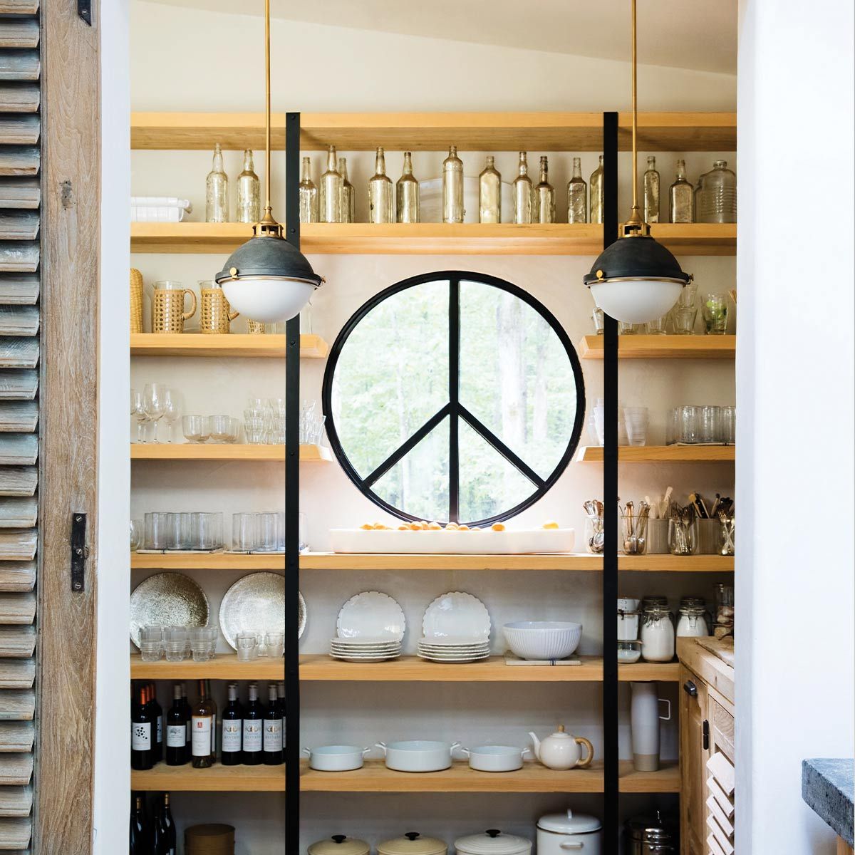 Quintiesse Fletcher 2 Light Pendant - Aged Zinc with Heritage Brass