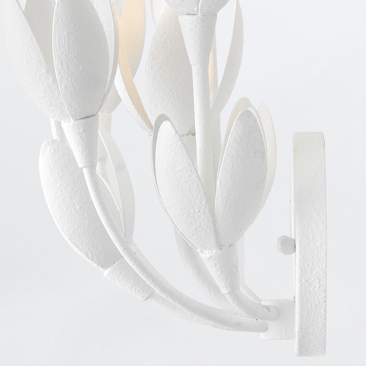 Quintiesse Flora 3 Light Wall Light - Textured Plaster