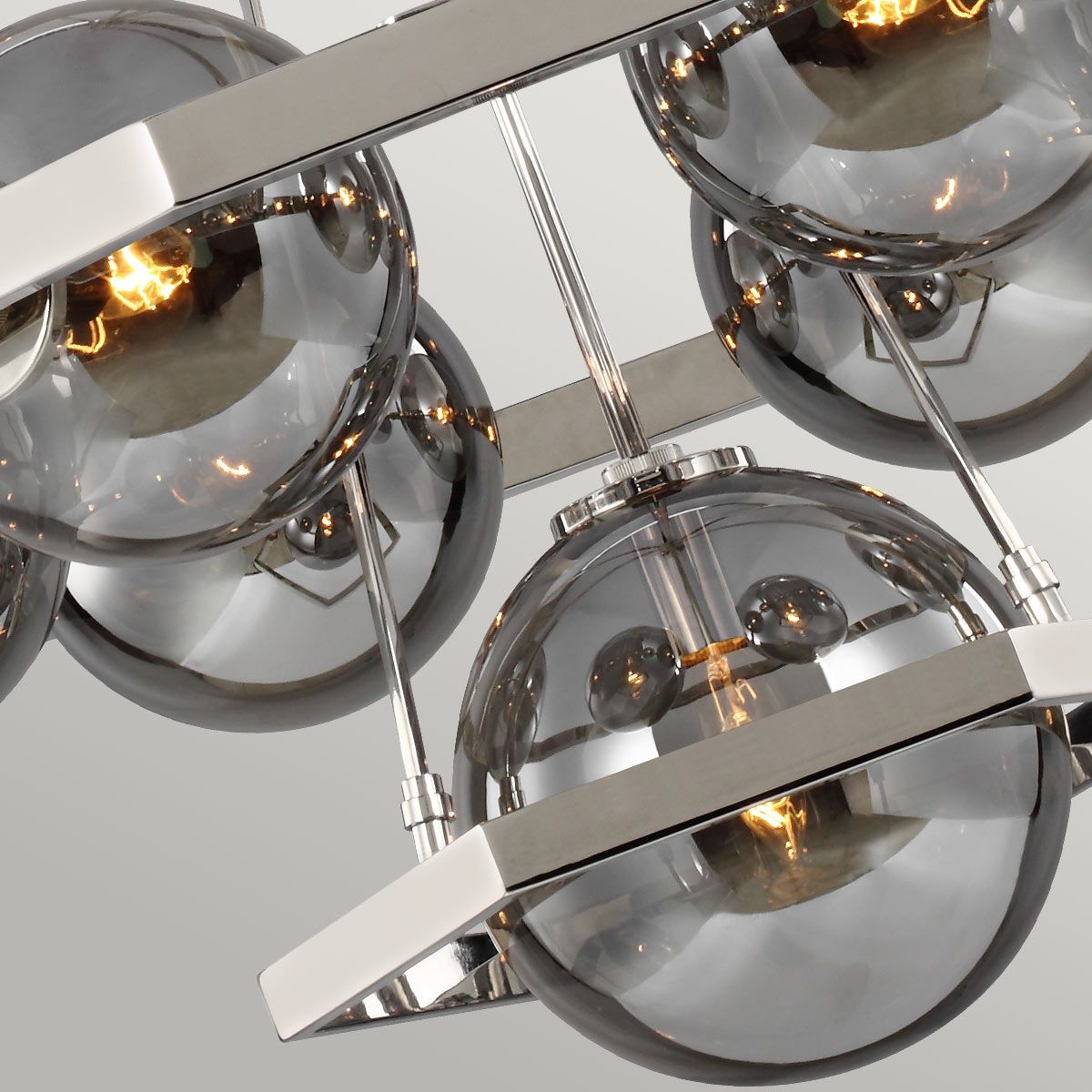 Quintiesse Harper 7 Light Chandelier - Polished Nickel