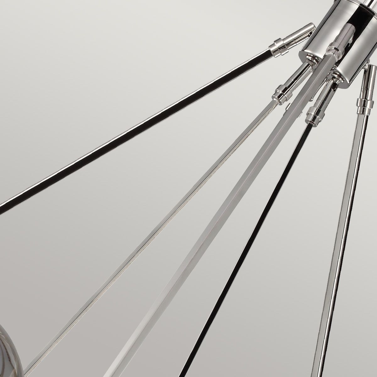 Quintiesse Harper 7 Light Chandelier - Polished Nickel