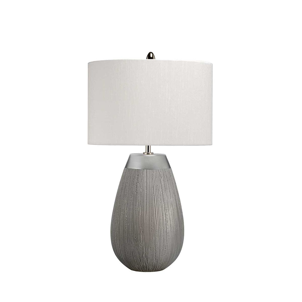 Quintiesse Harrow Single Table Lamp - Silver