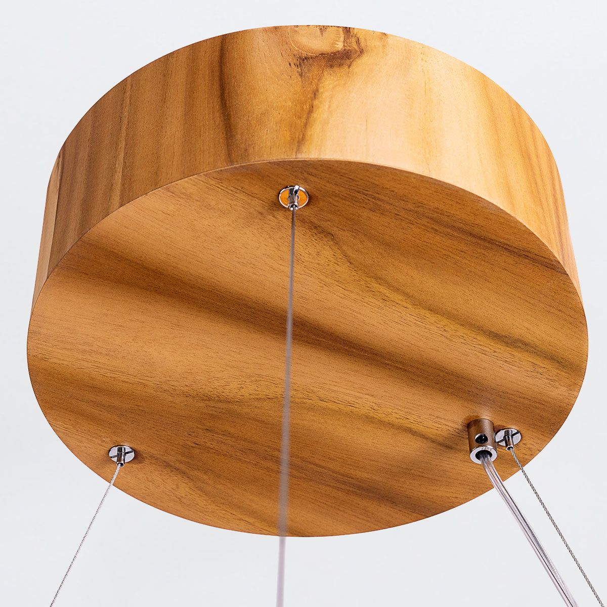 Quintiesse Horizon LED Medium Ring Pendant - Teak Veneer