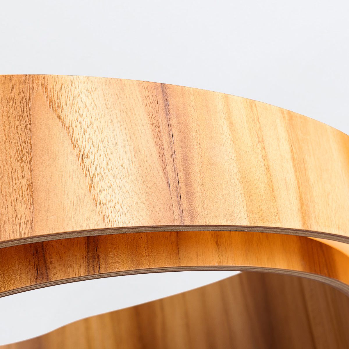 Quintiesse Horizon LED Medium Ring Pendant - Teak Veneer
