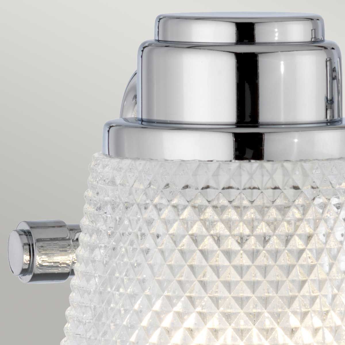 Quintiesse Hudson 3 Light Bathroom Wall Light - Polished Chrome