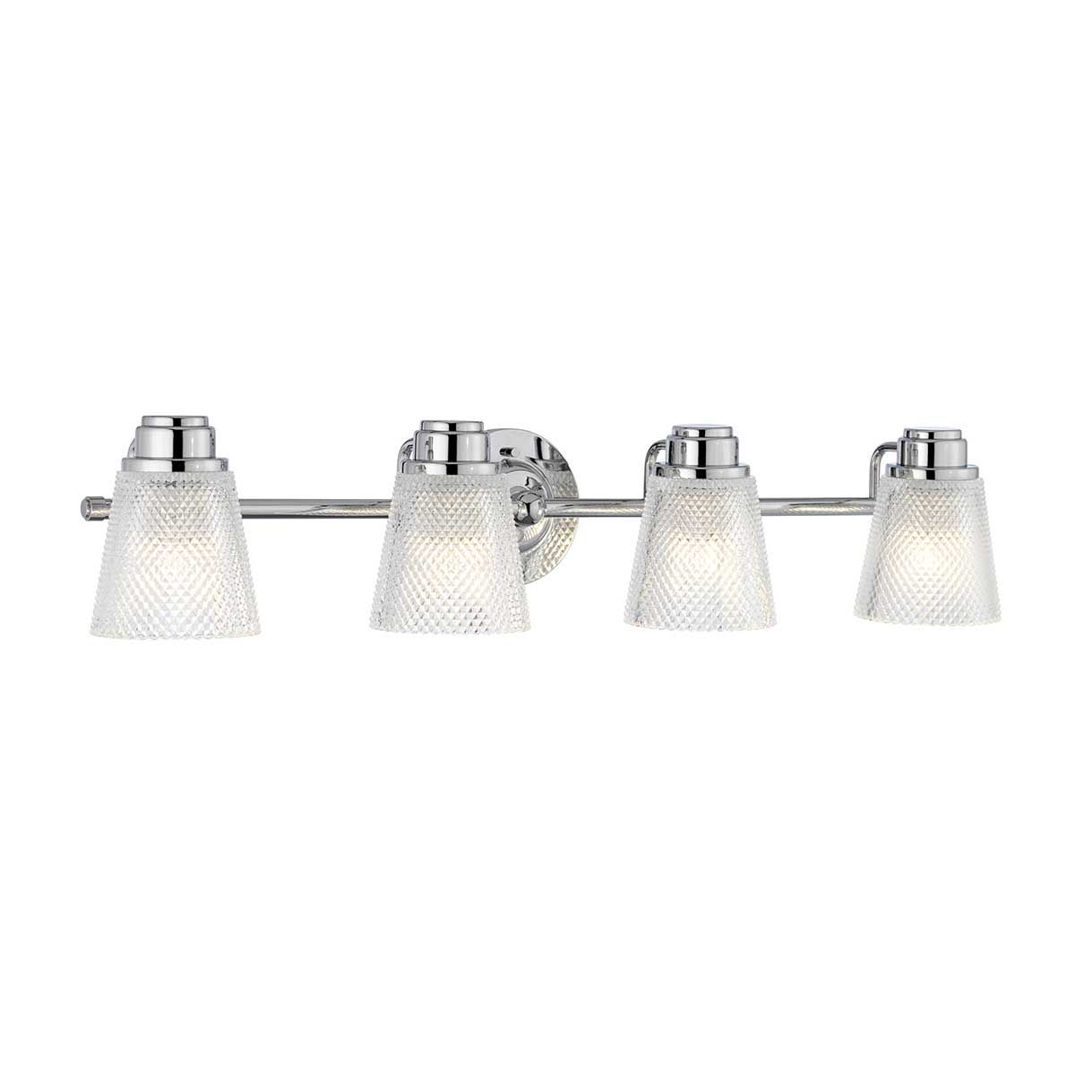 Quintiesse Hudson 4 Light Bathroom Wall Light - Polished Chrome