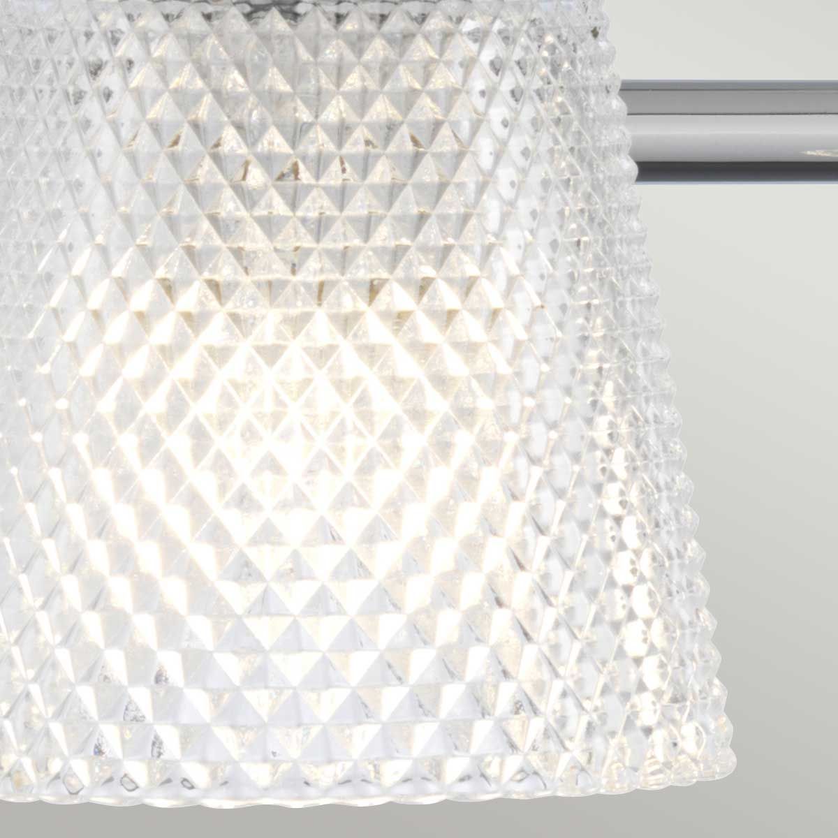 Quintiesse Hudson 4 Light Bathroom Wall Light - Polished Chrome