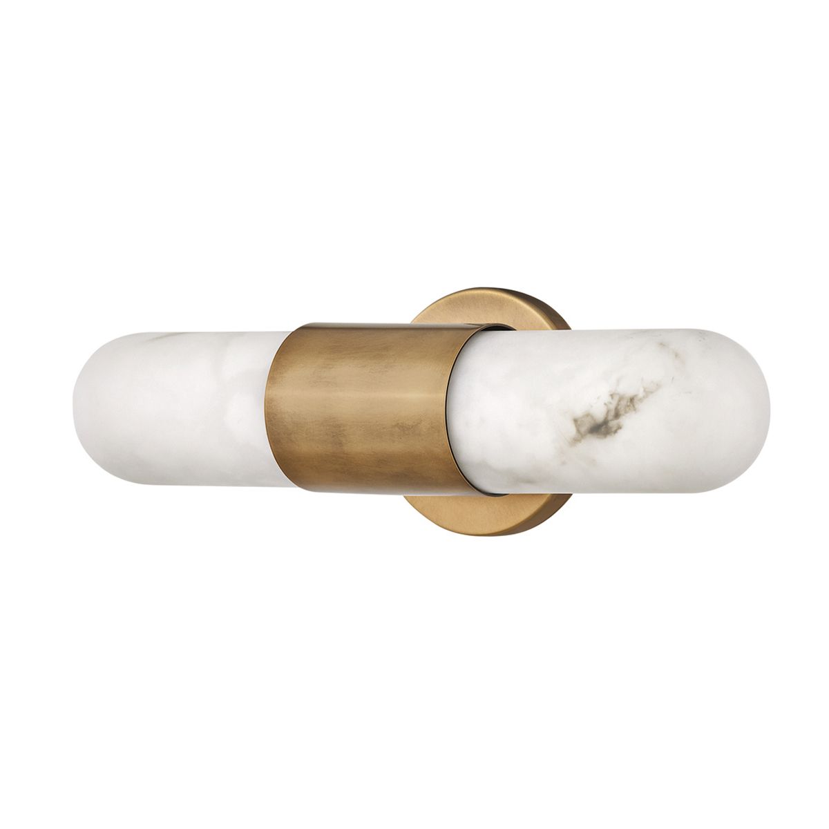 Quintiesse Ibiza Medium LED Wall Light - Heritage Brass