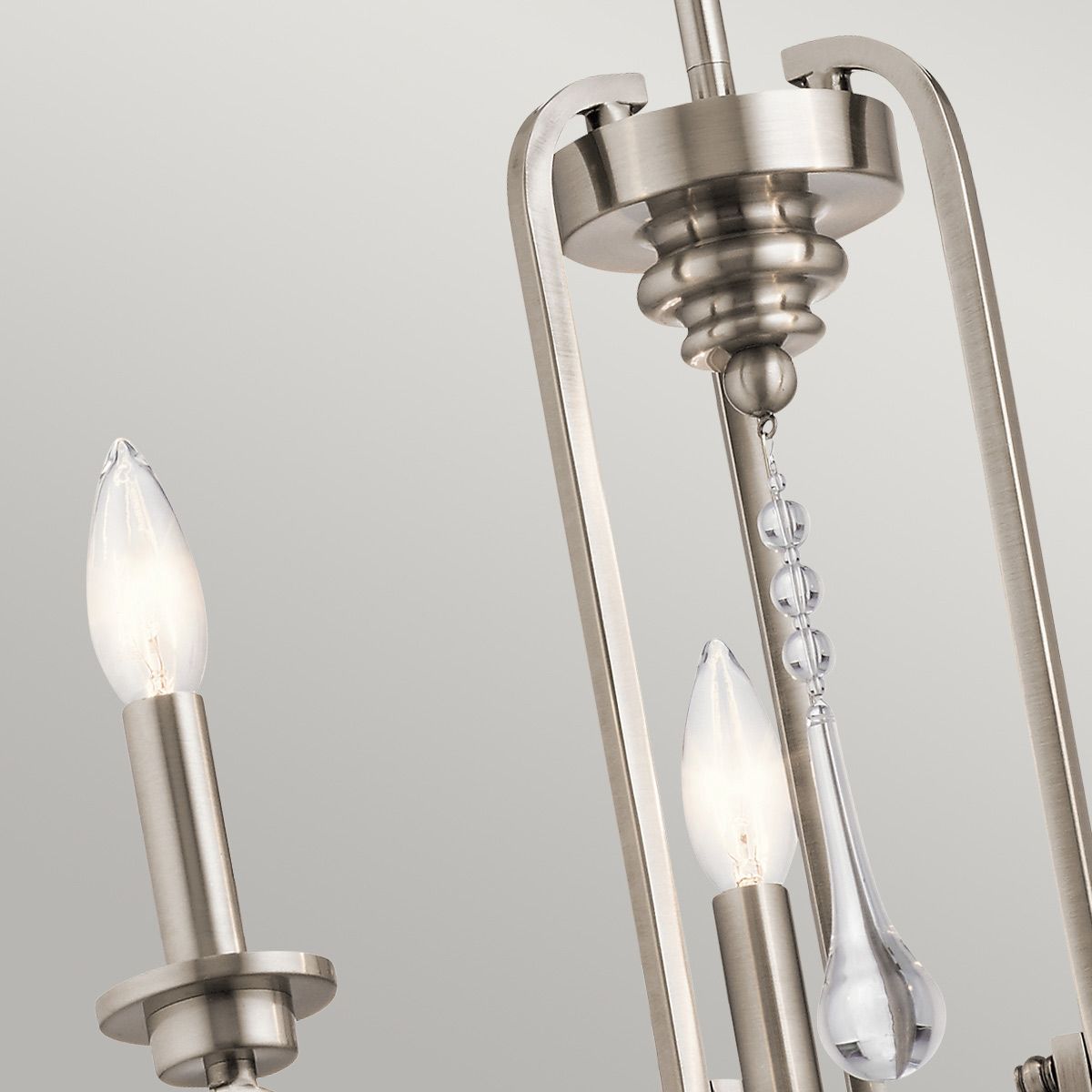Quintiesse Karlee 3 Light Chandelier - Classic Pewter