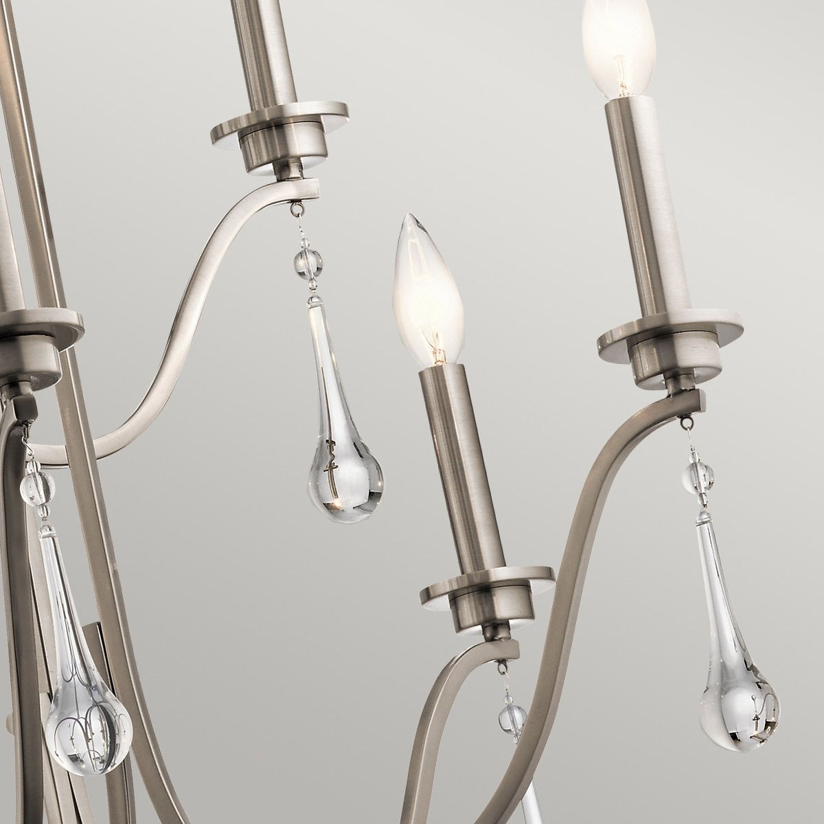 Quintiesse Karlee 9 Light Chandelier - Classic Pewter