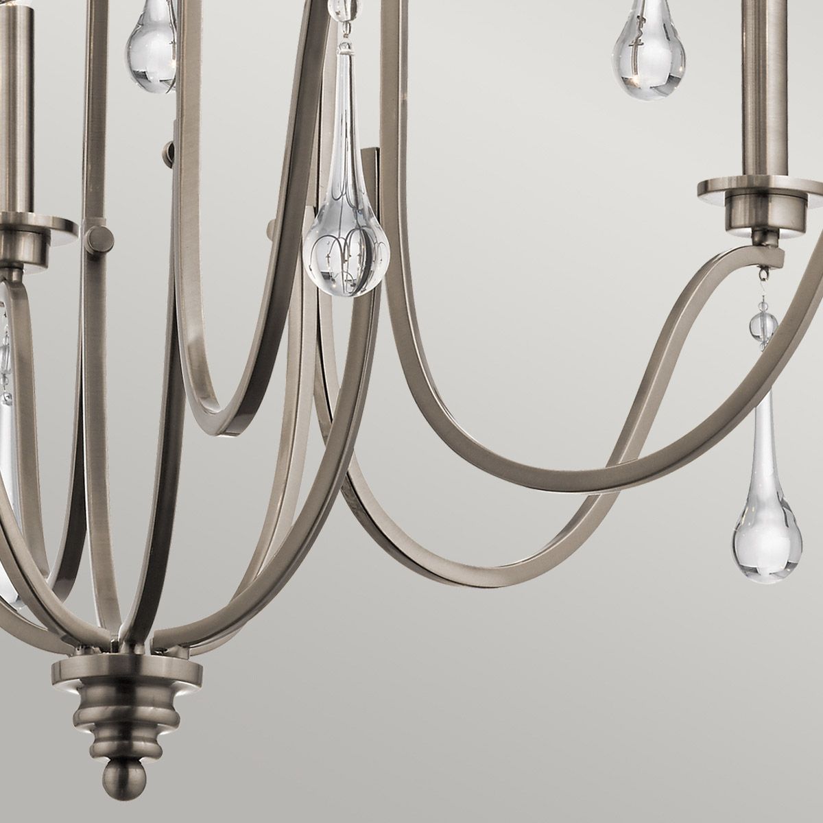 Quintiesse Karlee 9 Light Chandelier - Classic Pewter