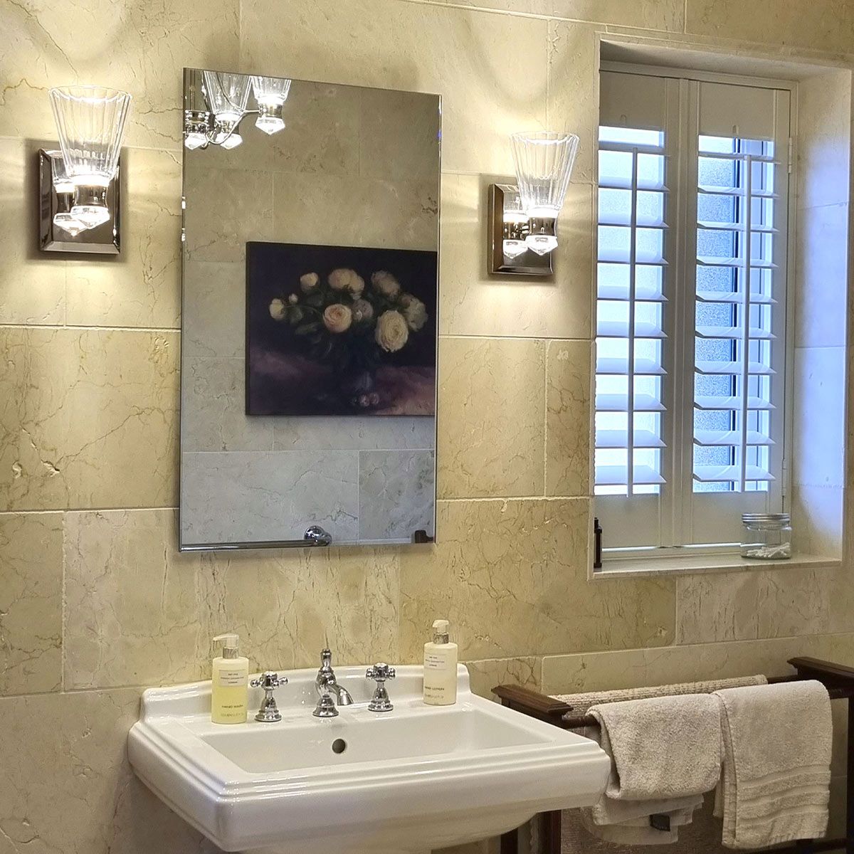 Quintiesse Kayva LED 1 Arm Dual-lit Bathroom Wall Light - Polished Nickel