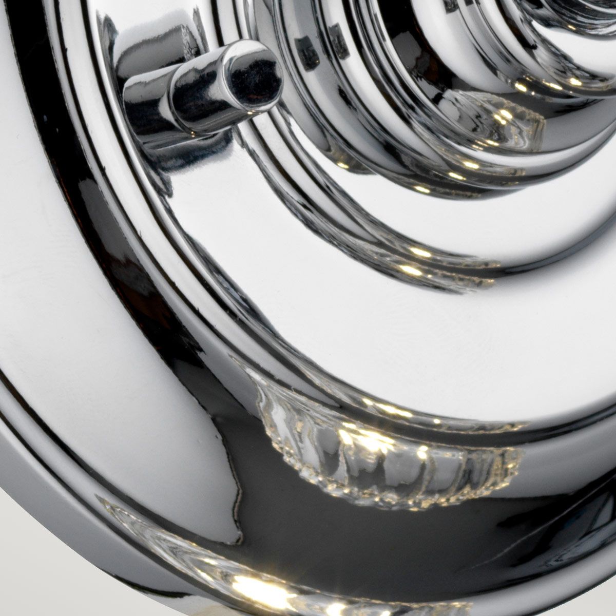 Quintiesse Keynes Single Bathroom Wall Light - Polished Chrome