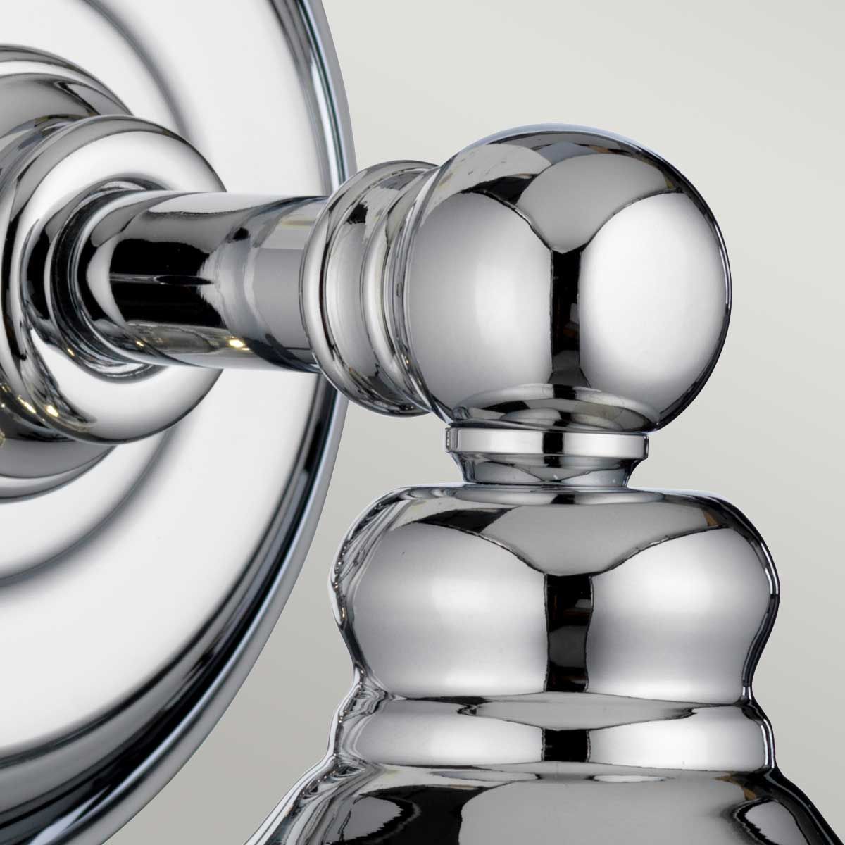 Quintiesse Keynes Single Bathroom Wall Light - Polished Chrome