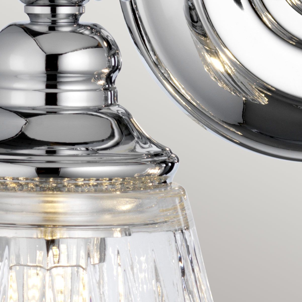 Quintiesse Keynes 2 Light Bathroom Wall Light - Polished Chrome