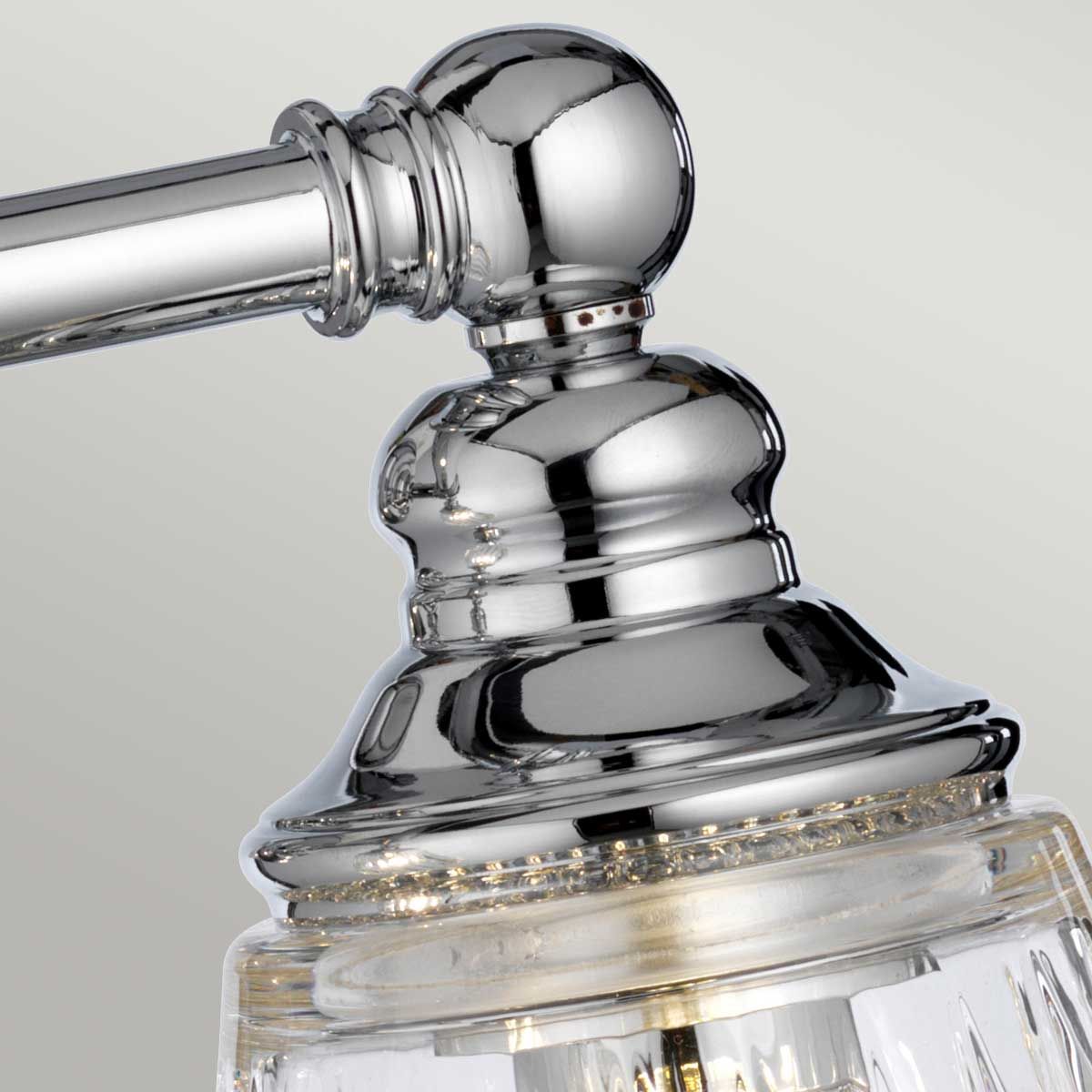Quintiesse Keynes 2 Light Bathroom Wall Light - Polished Chrome