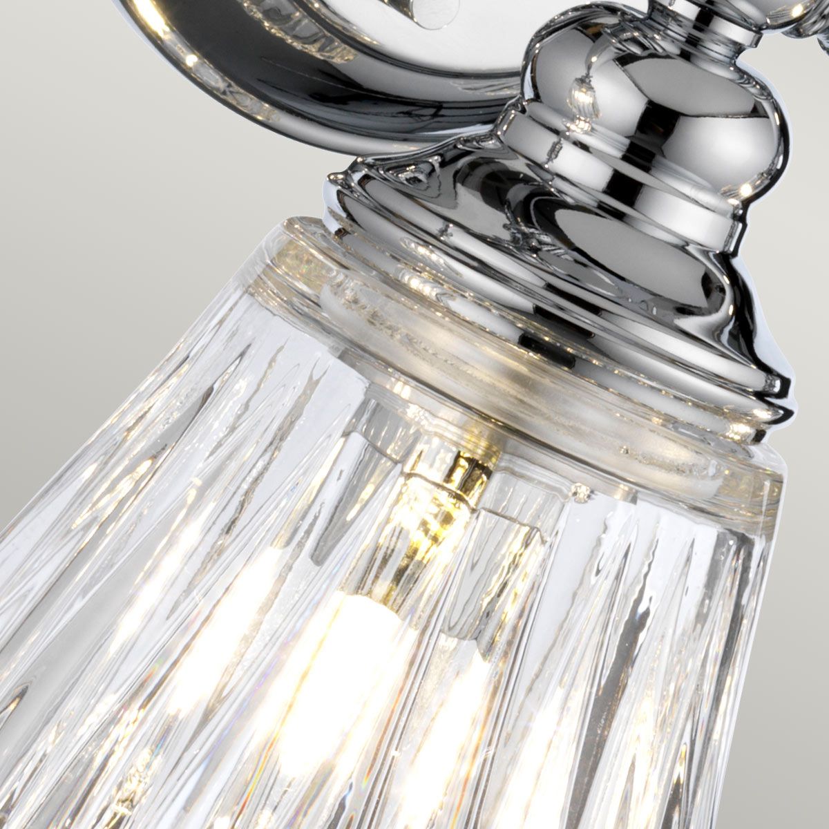 Quintiesse Keynes 3 Light Bathroom Wall Light - Polished Chrome