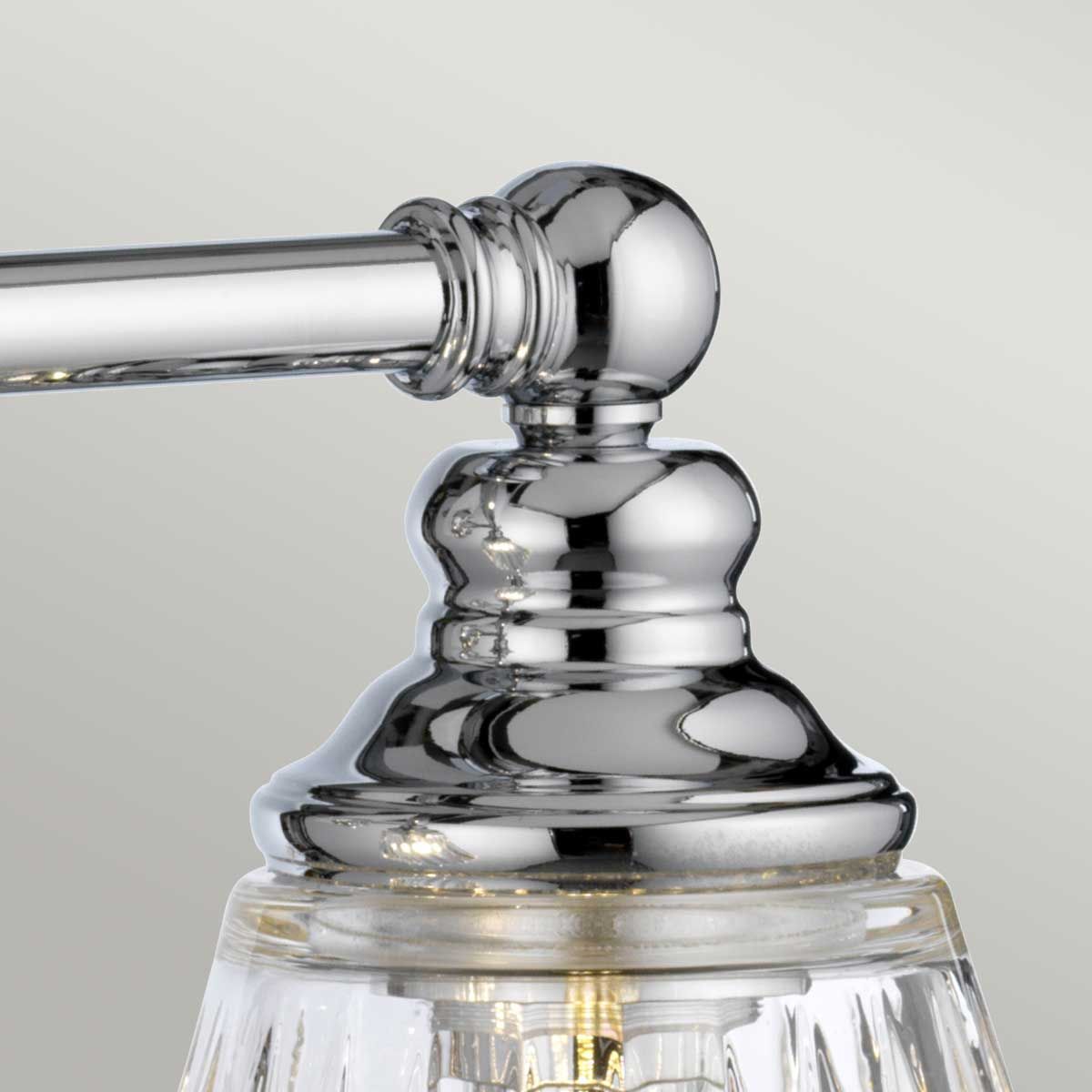 Quintiesse Keynes 3 Light Bathroom Wall Light - Polished Chrome