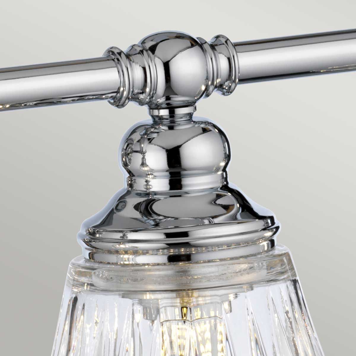 Quintiesse Keynes 4 Light Bathroom Wall Light - Polished Chrome