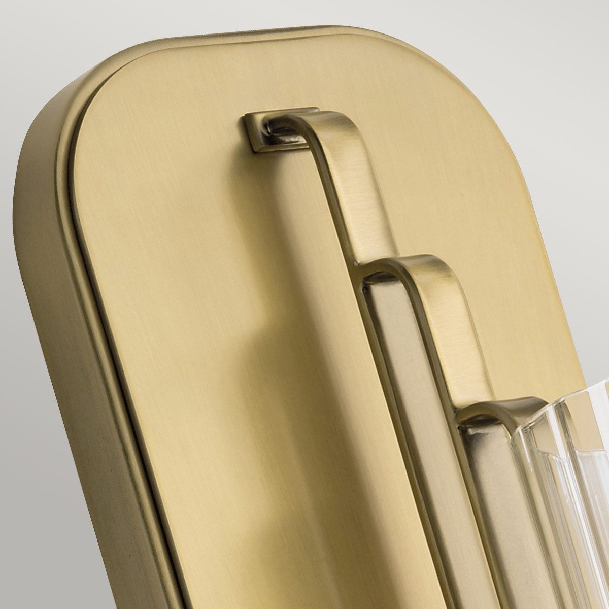 Quintiesse Kimrose Single Wall Light - Brushed Natural Brass