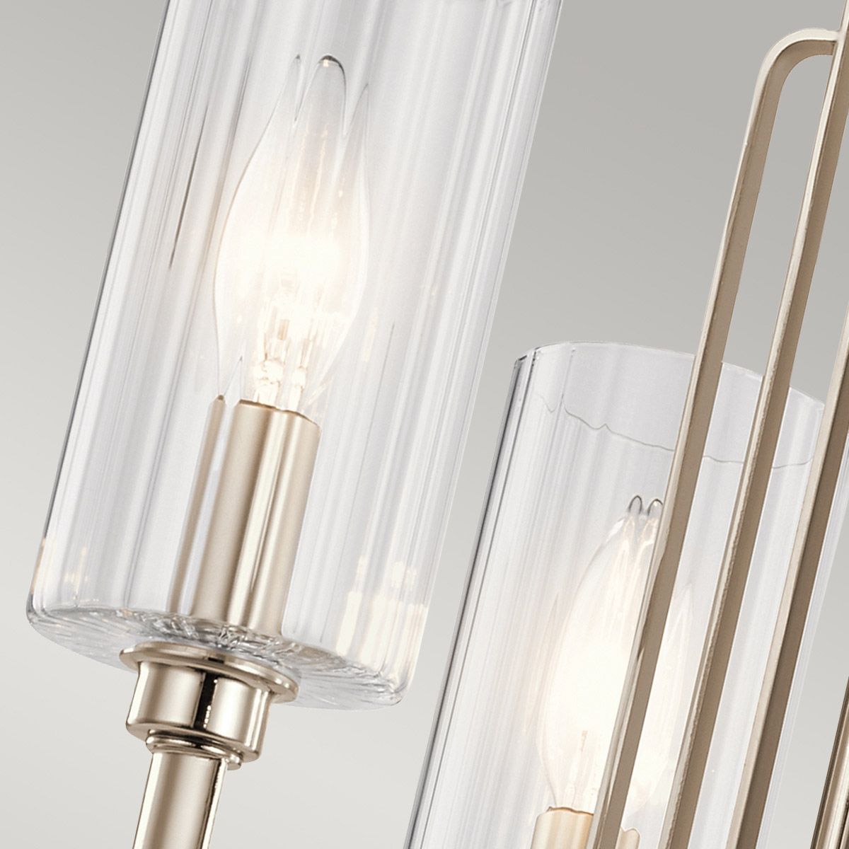 Quintiesse Kimrose 3 Light Chandelier - Polished Nickel