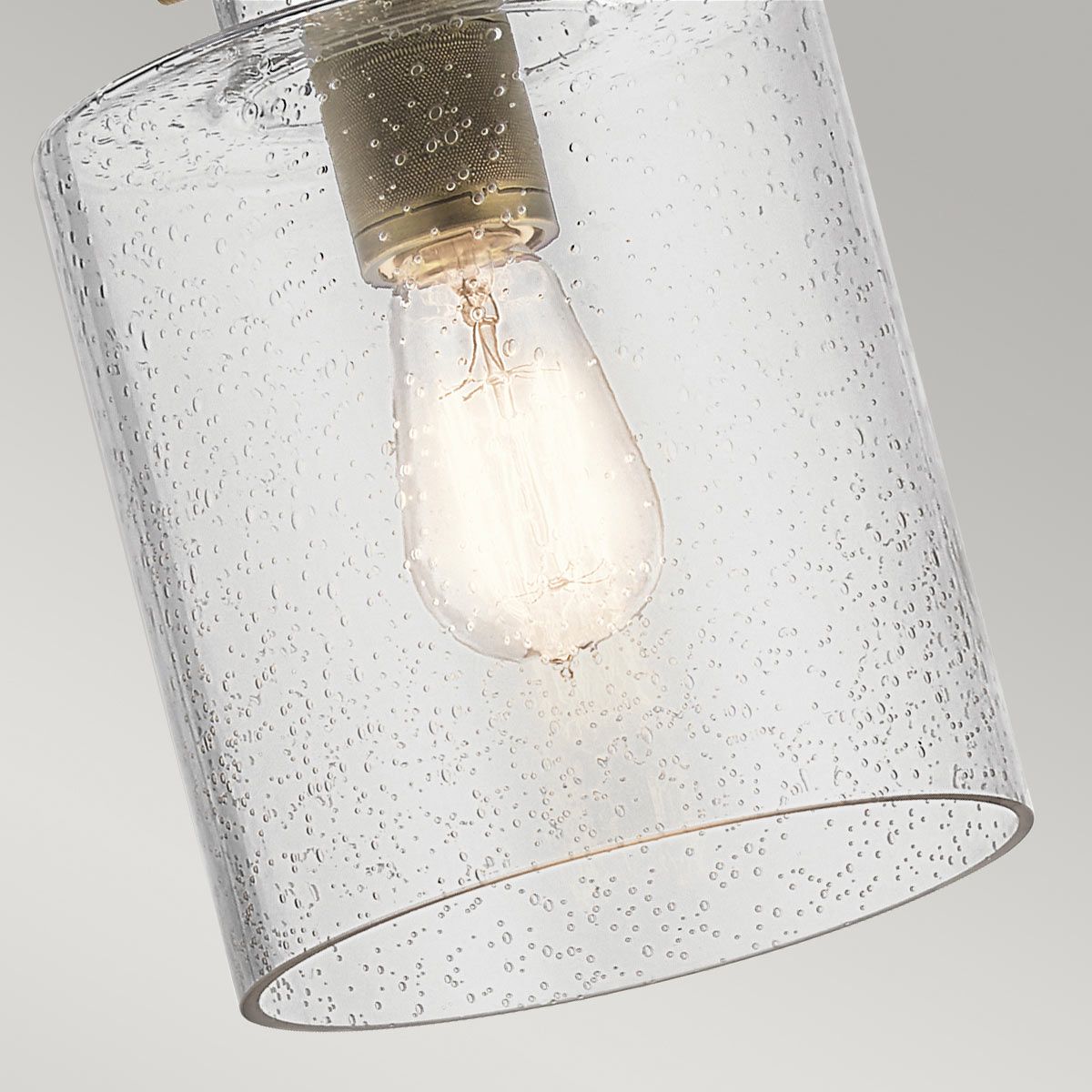 Quintiesse Kitner Single Pendant - Natural Brass