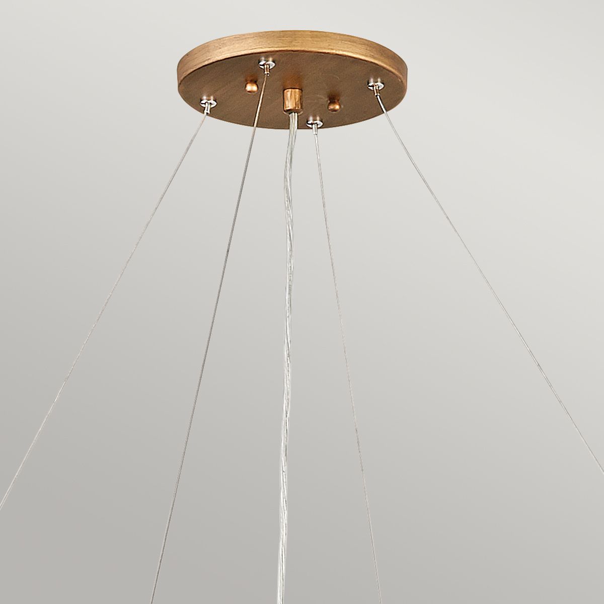 Quintiesse Laguna 6 Light Pendant Light - Burnished Gold