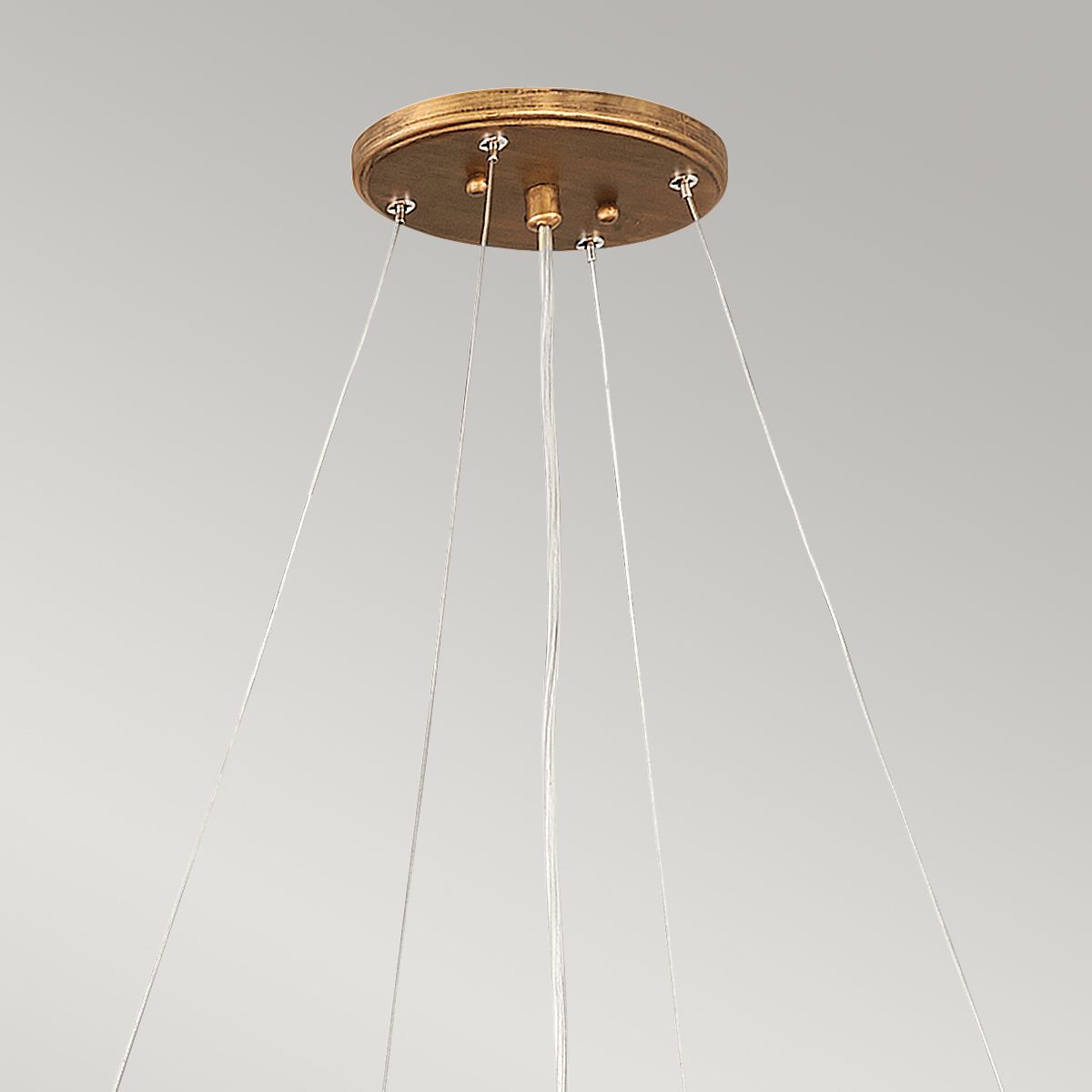 Quintiesse Laguna 8 Light Pendant Light - Burnished Gold