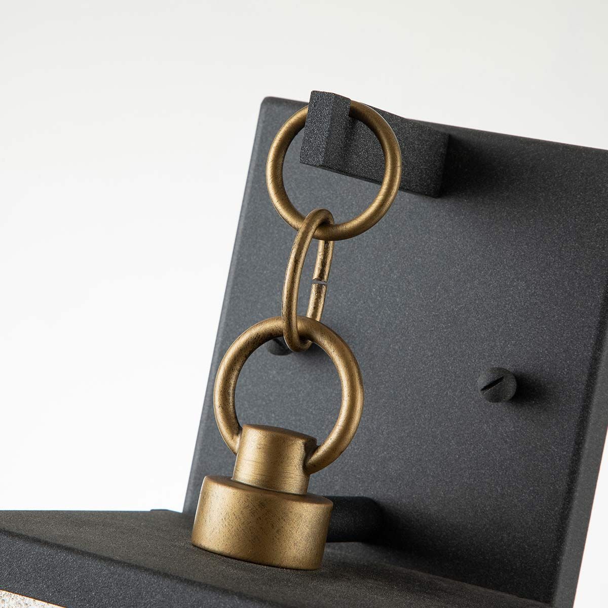 Quintiesse Lahden Single Small Wall Lantern - Weathered Zinc