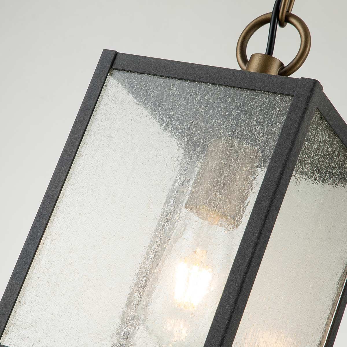 Quintiesse Lahden Single Chain Lantern - Weathered Zinc