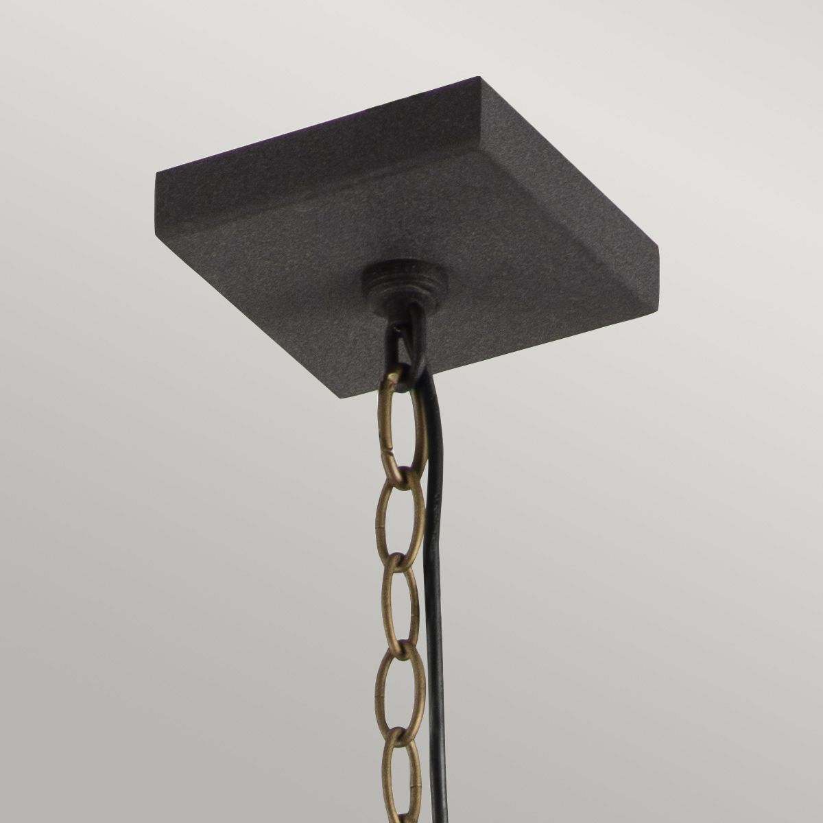 Quintiesse Lahden Single Chain Lantern - Weathered Zinc